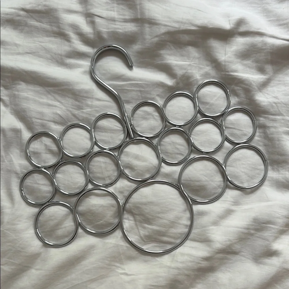 Silver Metal Scarf Hanger